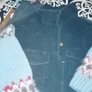 Pol cordory/ sweater material jacket